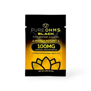 Pure Ohms Black Highly Potent 7-Hydroxymitragynine Tablet 100mg